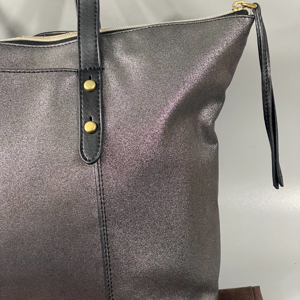 Fossil Silver-Gray Sparkly Tote Bag - Picture 7 of 15